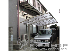 のカーポート レイナポートグラン　積雪〜20cm対応＋着脱式サポート 標準・ハイルーフ兼用 2本入り×1セット 施工例