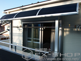 のバルコニー・ベランダ屋根 ライザーテラスII R型 屋根タイプ 単体 積雪〜20cm対応 施工例