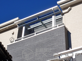 のバルコニー・ベランダ屋根 ライザーテラスII F型 屋根タイプ 単体 積雪〜20cm対応 施工例