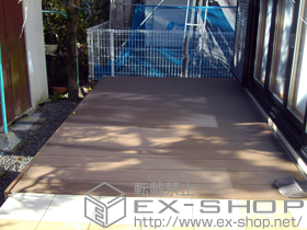 のウッドデッキ リウッドデッキ 200＋標準幕板（外観右出幅側幕板なし） 施工例