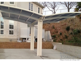 のカーポート レイナポートグラン Y合掌　積雪〜20cm対応 施工例