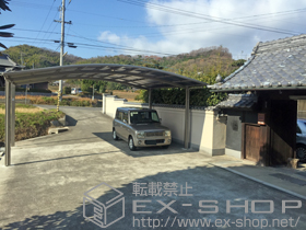 のカーポート カーブポートシグマIII ワイド 積雪〜20cm対応 施工例