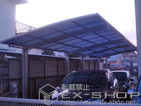 のカーポート カーブポートシグマIII 縦連棟 積雪〜20cm対応 施工例