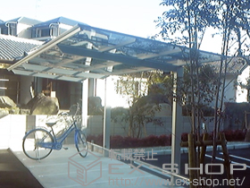 のサイクルポート・駐輪場 アーキフィット ミニ 積雪〜20cm対応 施工例