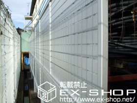 のフェンス・柵 プレスタフェンス5型  多段柱仕様(2段) 施工例