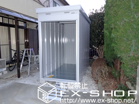 の倉庫・ガレージ バイク保管庫（FXN-1326HY）＋オプション一式 施工例