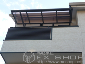 のバルコニー・ベランダ屋根 パワーアルファ F型 ルーフタイプ 単体 積雪〜30cm対応 施工例