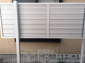 のフェンス・柵 プレスタフェンス8型 多段柱仕様(1段) 施工例