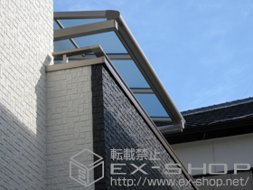 のバルコニー・ベランダ屋根 ヴェクターテラス F型 ルーフタイプ 単体積雪〜20cm対応 施工例