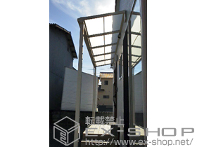 のテラス屋根 ライザーテラスII F型 テラスタイプ 単体 積雪〜20cm対応 施工例