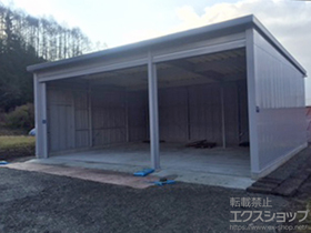 の倉庫・ガレージ イナバ倉庫 奥行延長タイプ(一般型のみ) 3棟タイプ ジャイアント(SG-378GPN-3) 施工例