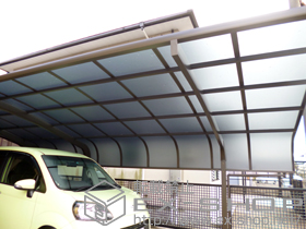 のカーポート テールポートシグマIII 延長 積雪〜20cm対応 施工例