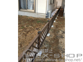 のフェンス・柵 プラウディA型フェンス 間仕切り支柱 施工例