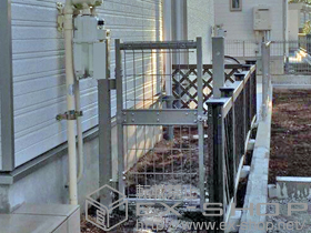 の門扉 ハイグリッド門扉N8型 片開き　柱使用 施工例