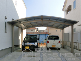 のカーポート カーブポートシグマIII M合掌 積雪〜20cm対応 施工例