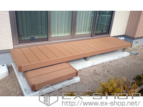 のウッドデッキ リウッドデッキ 200＋独立式リウッドステップ2型 施工例