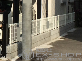 のカーゲート トリップゲート 傾斜地専用型 ノンレール 片開き 47S 施工例