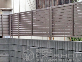 のフェンス・柵 プレスタフェンス7Y型  フリーポールタイプ 施工例