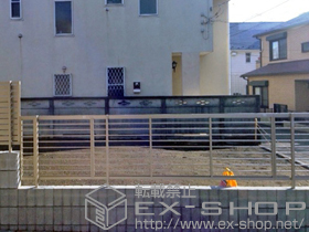 のフェンス・柵 プレスタフェンス1型 フリーポールタイプ 施工例