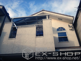 のバルコニー・ベランダ屋根 ライザーテラスII F型 屋根タイプ 単体 積雪〜20cm対応 施工例