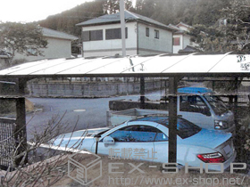 のカーポート レイナツインポートグラン　積雪〜20cm対応＋屋根ふき材補強部品 施工例