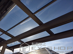 のバルコニー・ベランダ屋根 ライザーテラスII F型 屋根タイプ 単体 積雪〜20cm対応 施工例