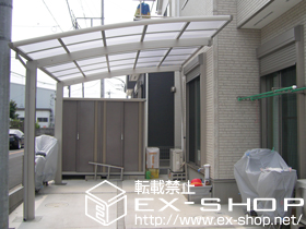 のカーポート レイナポートグラン　積雪〜20cm対応＋着脱式サポート 標準・ハイルーフ兼用 2本入り×1セット 施工例