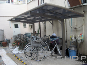 のサイクルポート・駐輪場 カーブポートシグマIII ミニ 積雪〜20cm対応 施工例