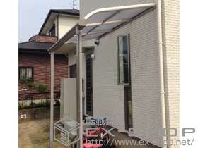 のテラス屋根 プレシオステラス R型 テラスタイプ 単体 積雪〜20cm対応 施工例