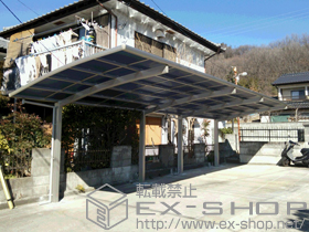 のカーポート レイナポートグラン 縦連棟　積雪〜20cm対応 施工例