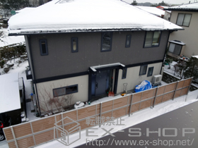 のフェンス・柵 セレビューフェンスＲＰ3型 2段柱施工＜既存フェンス接続＞ 施工例