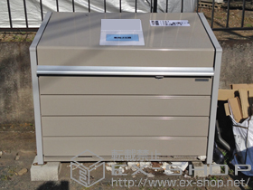 のゴミステーション ダストボックスミニ メッシュ床タイプ(DBN-126M 500L) 施工例