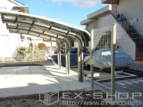 のカーポート テールポートシグマIII 1500 積雪〜50cm対応＋着脱式サポート（補助柱） 1本入×3セット 施工例