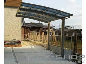 のカーポート プレシオスポート 積雪〜20cm対応＋着脱式補助柱 2本入×1 施工例