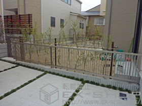 のフェンス・柵 プリレオR2型フェンス フリーポールタイプ 施工例