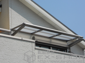 のテラス屋根 ライザーテラスII F型 ルーフタイプ 単体 積雪〜20cm対応 施工例