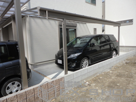 のテラス屋根 ライザーテラスII F型 テラスタイプ 単体 積雪〜20cm対応 施工例