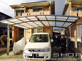 のカーポート カーブポートシグマIII ワイド 積雪〜20cm対応 施工例