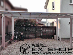 のカーポート エフルージュ ツイン 積雪〜20cm対応 施工例