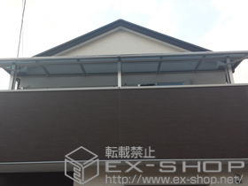 のバルコニー・ベランダ屋根 ヴェクターテラス R型 屋根タイプ 連棟 積雪〜20cm対応 施工例