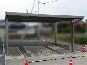 のカーポート テリオスポートIII 900 2台用 角柱4本 積雪〜30cm対応 施工例