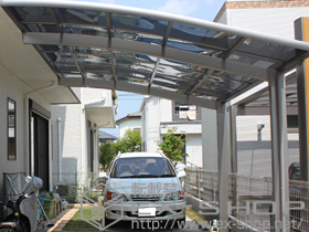 のカーポート カーブポートシグマIII 積雪〜20cm対応 施工例