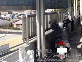 のフェンス・柵 エクスラインフェンス22型 自由柱 施工例