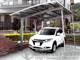 のカーポート カーブポートシグマIII 耐風圧強度仕様 積雪〜30cm対応＋耐風圧強度仕様部材一式 施工例