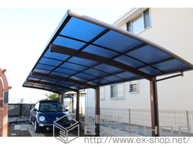 のカーポート レイナポートグラン 縦連棟　積雪〜20cm対応＋着脱式サポート2本入 施工例