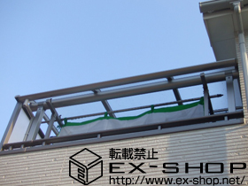 のバルコニー・ベランダ屋根 プレシオステラス R型 屋根タイプ 単体 積雪〜20cm対応 施工例