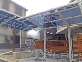 のサイクルポート・駐輪場 レイナポートグランミニ 積雪〜20cm対応 施工例