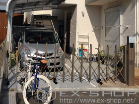 のカーゲート トリップゲート RB型 ノンレール 片開き　38S 施工例