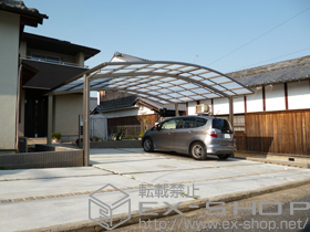 のカーポート カーブポートシグマIII ワイド 積雪〜20cm対応 施工例