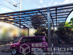 のカーポート カーブポートシグマIII ワイド 積雪〜20cm対応 施工例